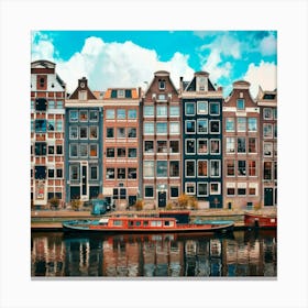 Amsterdam In A Row 11 Canvas Print