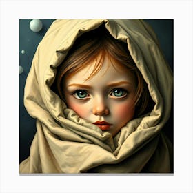 Ginger Girl Und Blanket - Diverse Art Illustration 48 Canvas Print