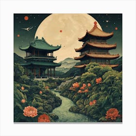 Chinese Pagoda Canvas Print