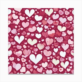 Heart Pattern 11 Canvas Print