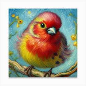 Bird On A Branch 4 Canvas Print