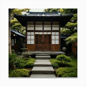 Japanese House Art Print 10 Canvas Print