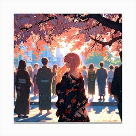 Cherry Blossoms Canvas Print