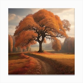Autumn tree with nice atmosphere 1 Canvas Print