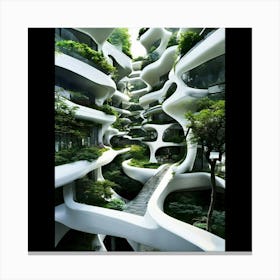 Futuristic Architecture 1 Canvas Print