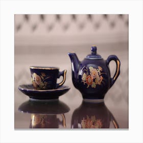 Teapot And Cup Canvas Print