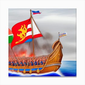 Viking Battleship 1 Canvas Print