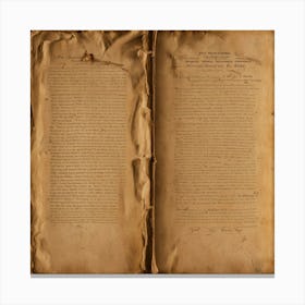 Book Of The Constitution Canvas Print