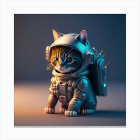 Cat Astronaut (48) Canvas Print