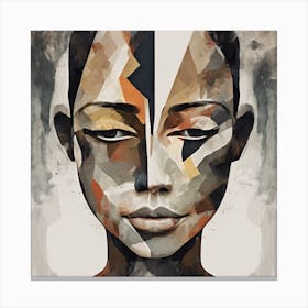 Abstract Face Two Art Print 2 Canvas Print