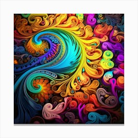 Colorful Abstract Painting Canvas Print