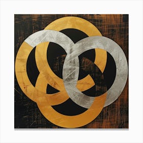 Golden Rings 1 Canvas Print