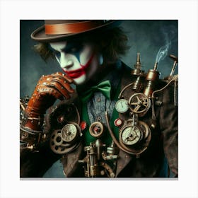 Joker Steampunk Canvas Print