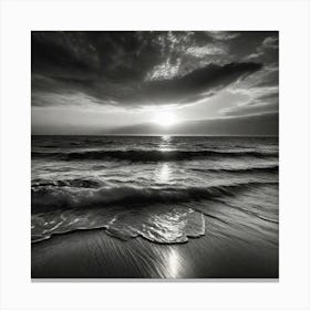 Sunset At The Beach 439 Canvas Print