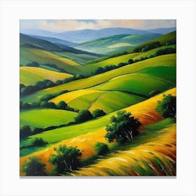 Green Hills 10 Canvas Print