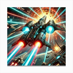 Stellar Vanguard Repair Modules Converted Canvas Print