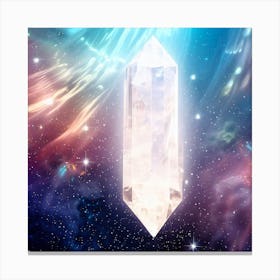 Crystal Point In Space Canvas Print