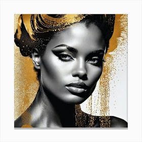 Gold And Black Canvas Print 2 Canvas Print