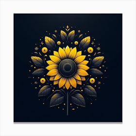 Sunflower Wall Art Canvas Print