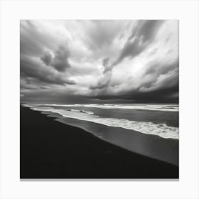 Stormy Day At The Beach Canvas Print