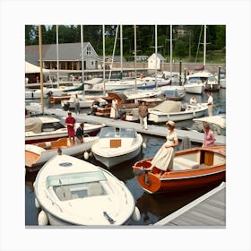 The Old Marina ~Reality Reimagined 14 Canvas Print