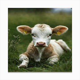 Baby Calf Canvas Print