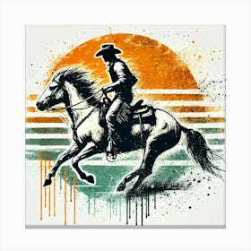 Cowboy On Horseback Toile