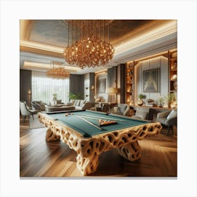 Billiard Room-1 Canvas Print