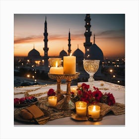 Islamic Sunset Canvas Print