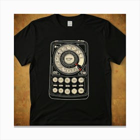 Default Retro Rotary Dial Tshirt 1 Canvas Print