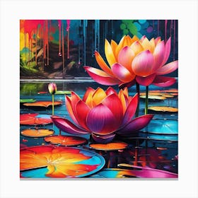 Lotus 10 Canvas Print