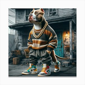 Hip Hop Dog 4 Canvas Print