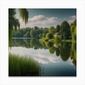 Reflection Of A Lake Canvas Print