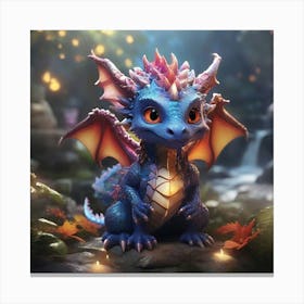 Dragon In The Forest 1 Canvas Print