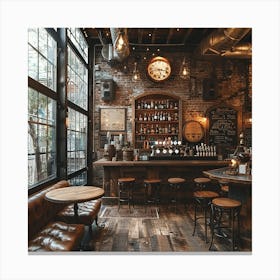 Industrial Bar Canvas Print