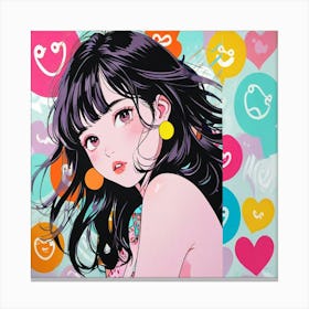 Kawaii Girl Canvas Print