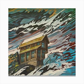 House On The Ocean Canvas Print