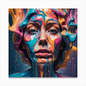 f Liquid Colors Creating A Hallucinatory And Surreal Effec Canvas Print