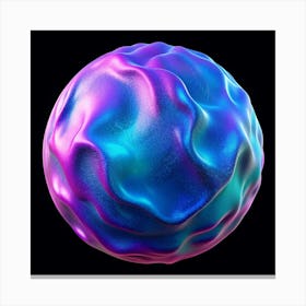 Abstract Blue And Pink Sphere Canvas Print