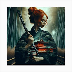 Samurai Girl 8 Canvas Print