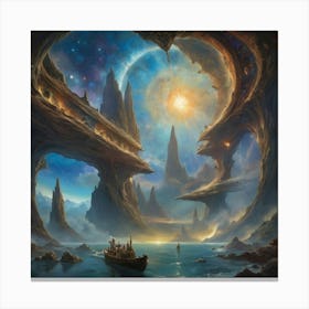 Heart Of The Universe art print paintings Canvas Print