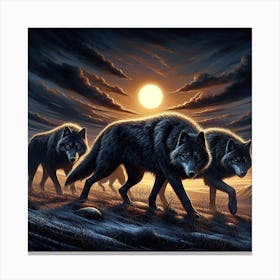 Wolf Painting Canvas Print