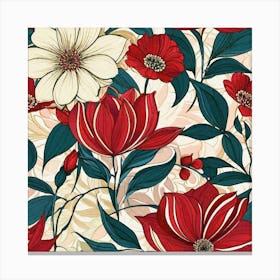 Floral Pattern 4 Canvas Print