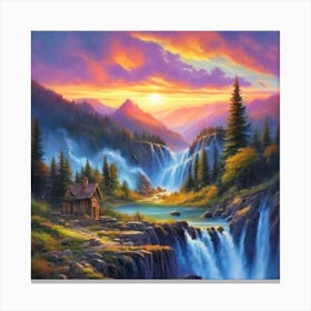 Landscape Painting Hd Hyperrealistic 19 Canvas Print