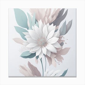 Abstract Floral Painting Canvas Print