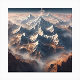 Mountain Range Canvas Print