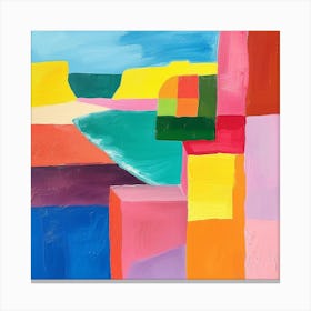 Abstract Travel Collection Anguilla 3 Canvas Print