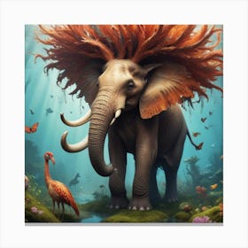 Mystical Aquatic Serenity Canvas Print