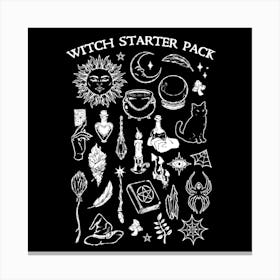 Witch Starter Pack - Dark Cool Goth Witch Pack Gift 1 Canvas Print