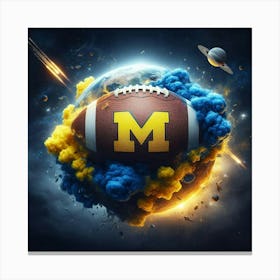 Michigan Wolverines Football Canvas Print